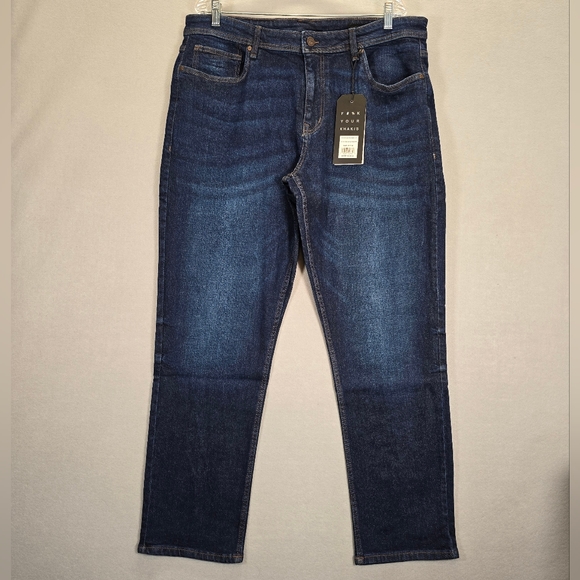 The Perfect Jean NYC  Athletic Fit Jeans Men's Mariner-Dkblue SIZE 38 X 32 New - Picture 1 of 11